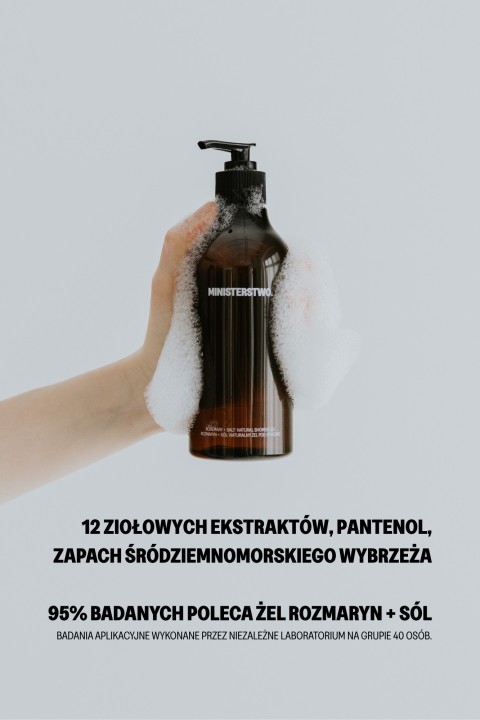 Rosemary + Salt - natural shower gel
