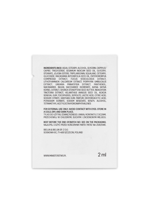 próbka: Algi + pantenol - nawilżający balsam do ciała