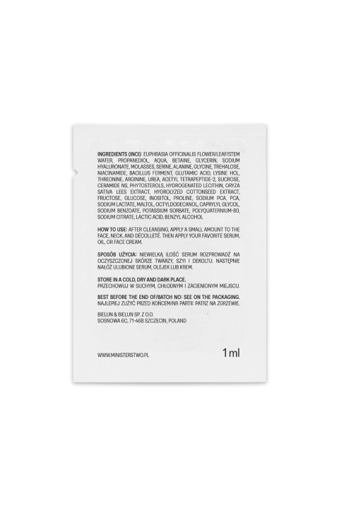 próbka: Cukier - lekkie serum nawilżające do twarzy