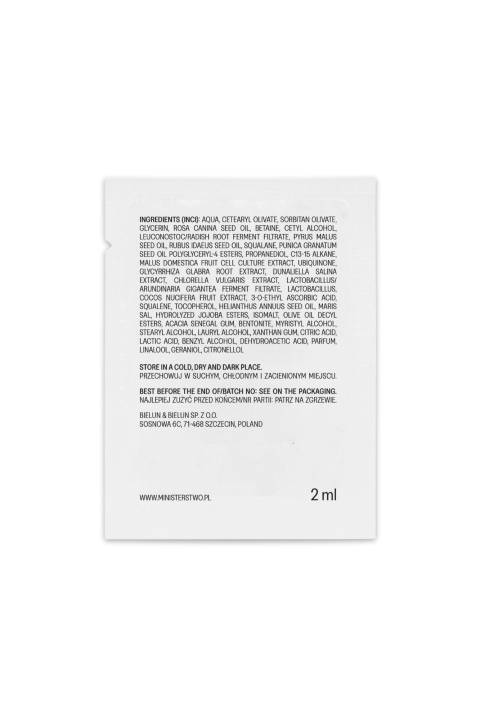 próbka: Róża-Malina - wygładzający krem do twarzy