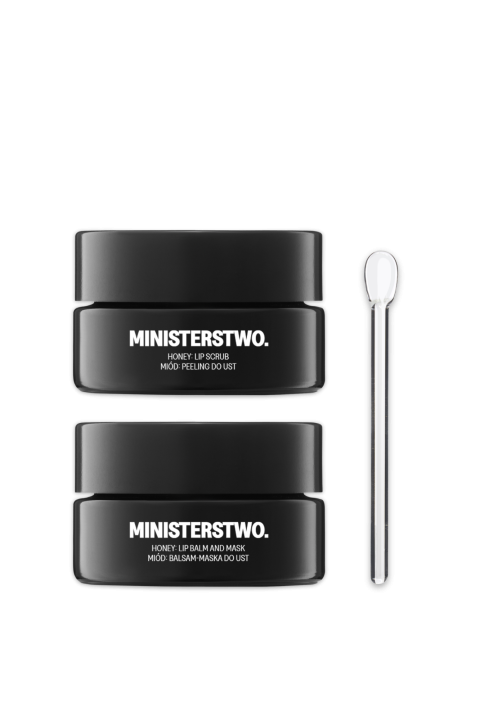 Honey set: lip scrub + lip balm and mask
